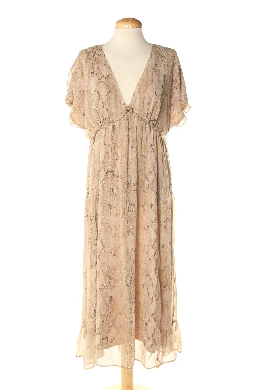 Vestido casual de Zara de la talla L, de color animal print