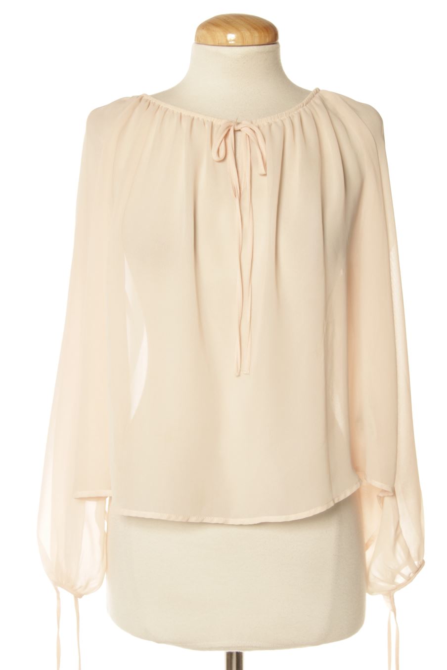 Blusa de manga larga de H&M de la talla 34, de color beige