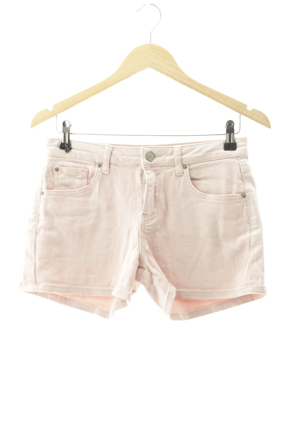 Pantaloni corti de Pull & Bear de la talla 34, de color rosa