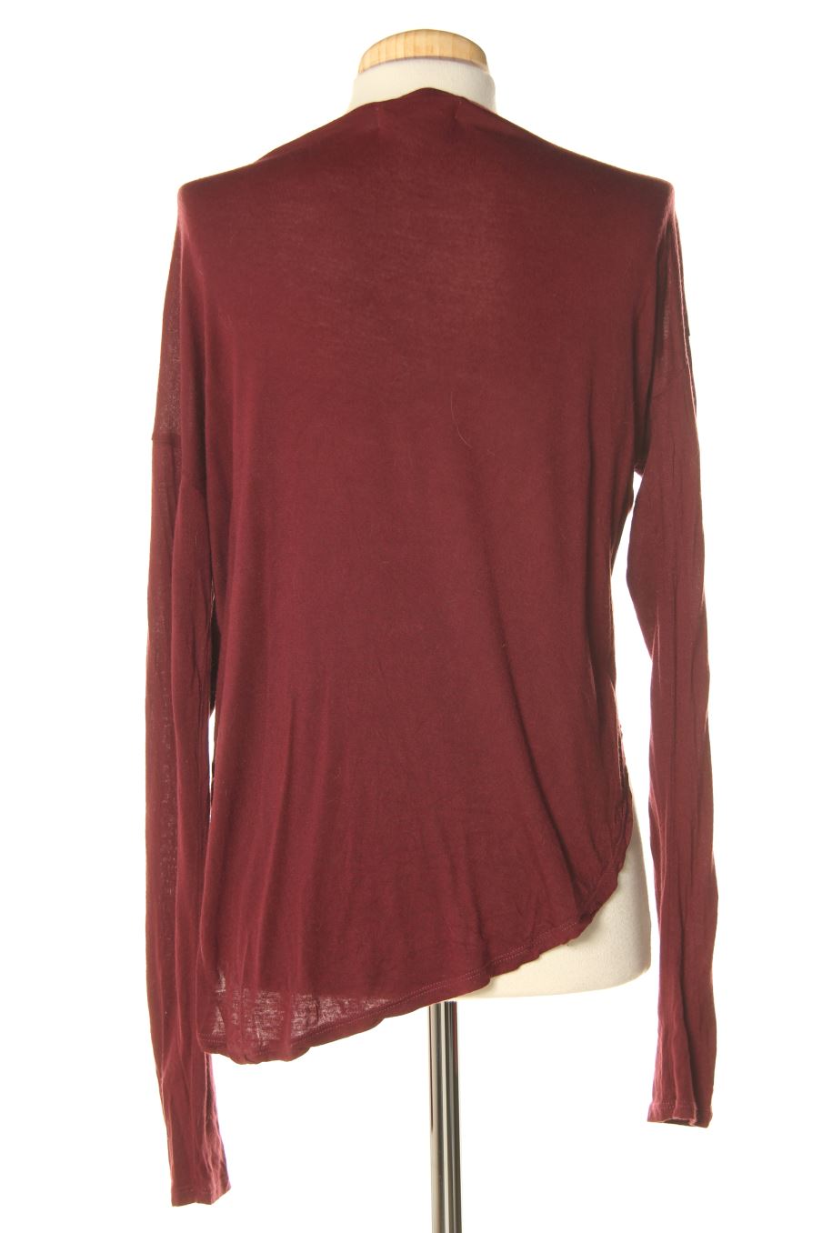 T-shirt à manches longues Hollister de la taille S, de couleur bordeaux