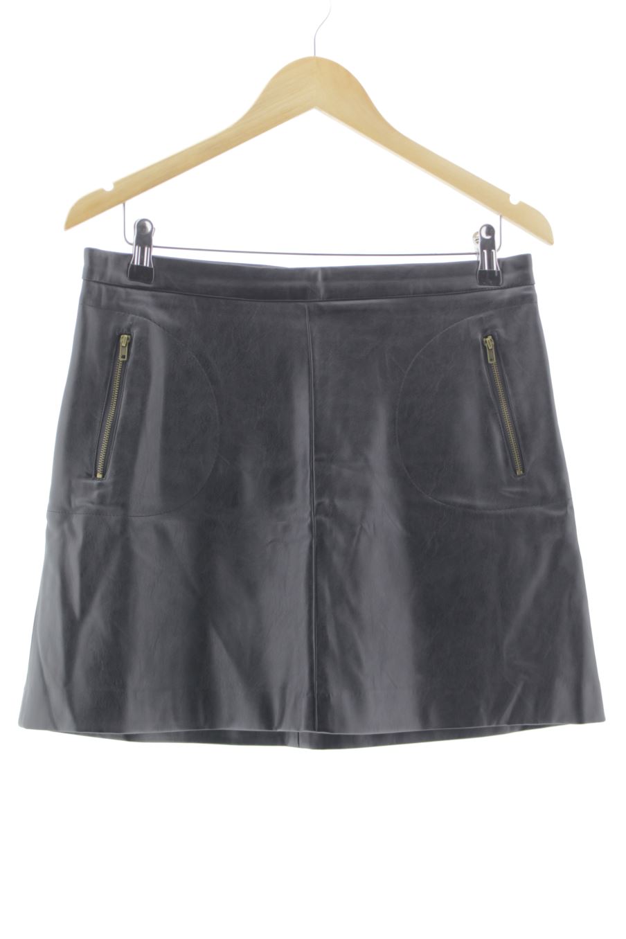 Falda de Naf Naf de la talla 38, de color negro de sintético