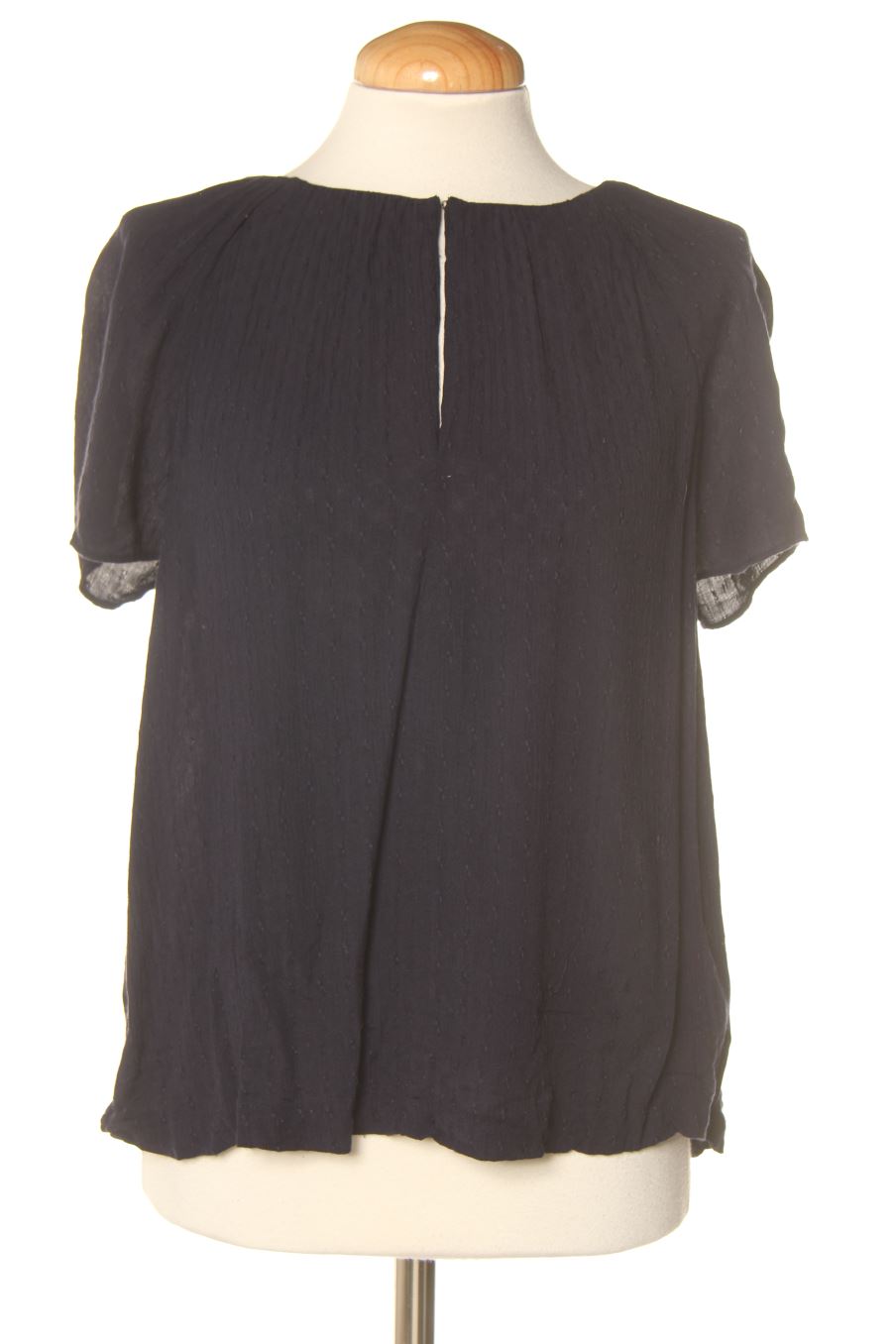 Kurzärmelige Bluse von Nice Things Größe 36, Farbe Marineblau, für