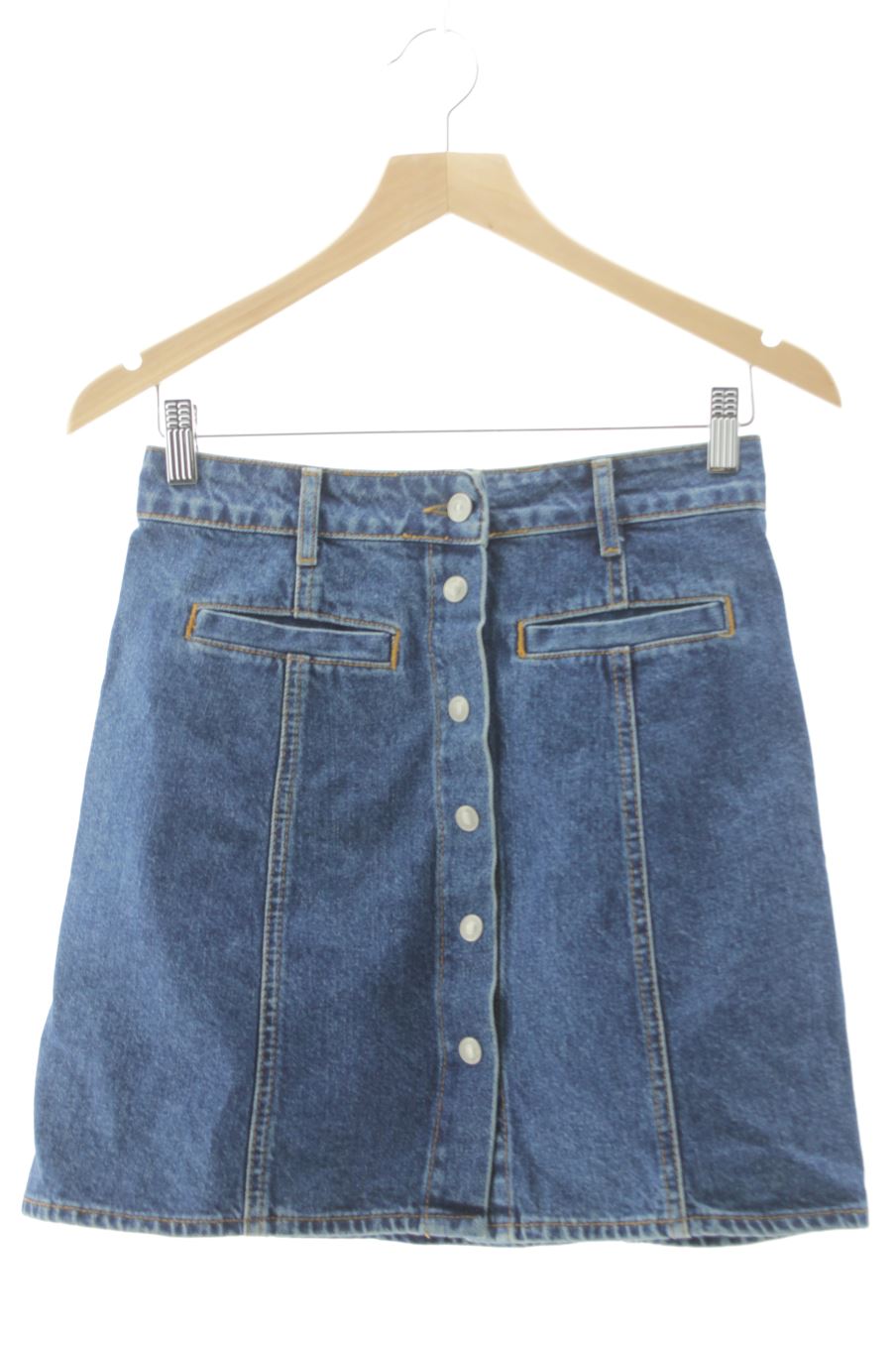 Jupe Pull & Bear de la taille S, de couleur bleu de denim