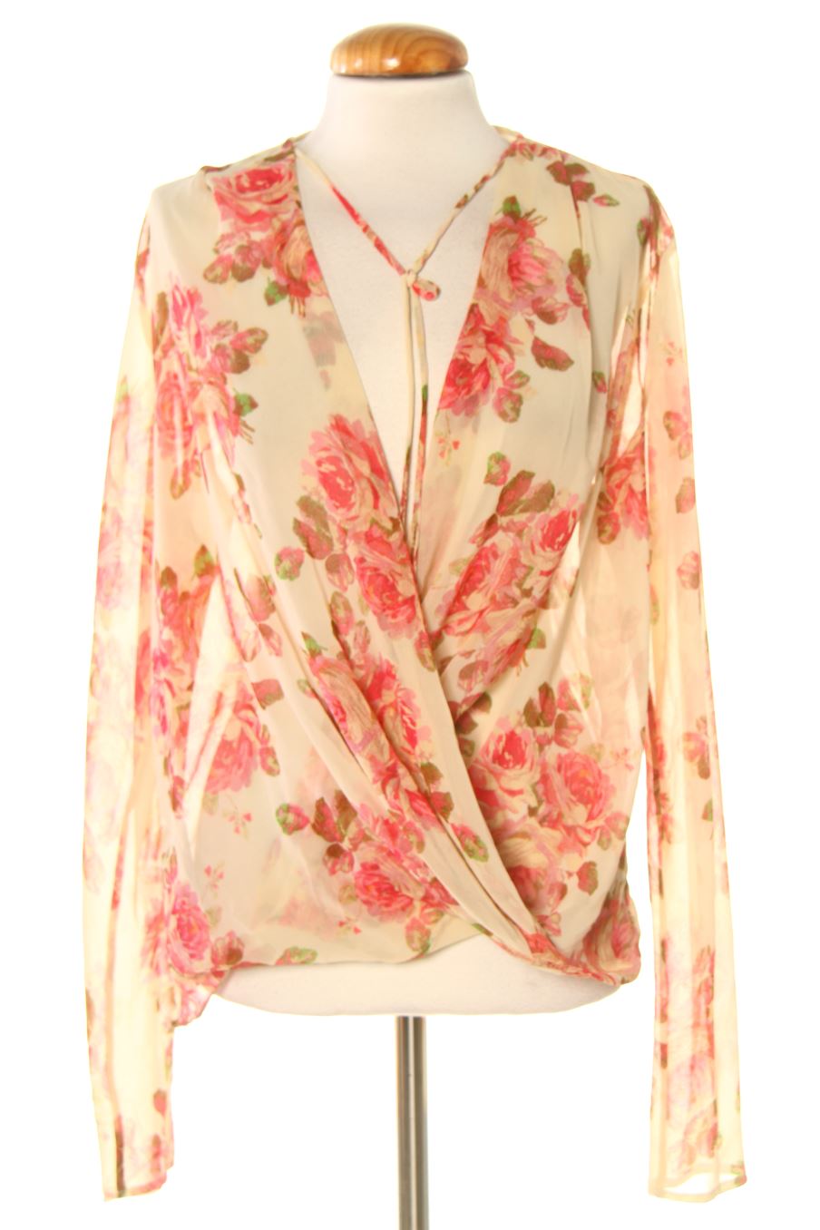 Blouse à manches longues Mango de la taille L, de couleur turquoise