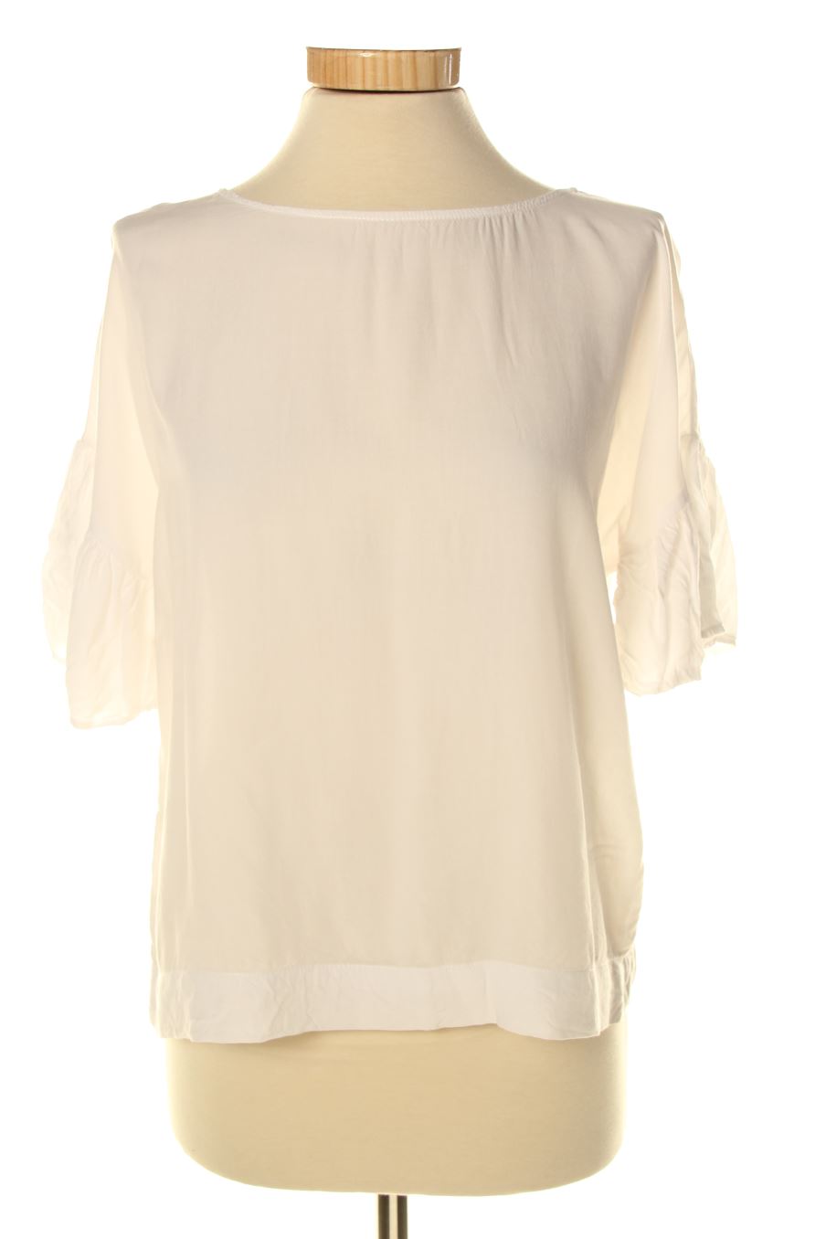 Blouse à manches courtes Oysho de la taille S, de couleur blanc