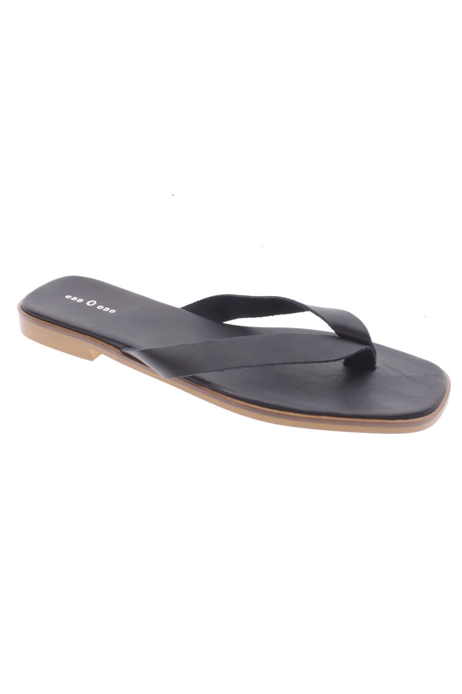 Sandalias planas de EseOese de la talla 41, de color negro de