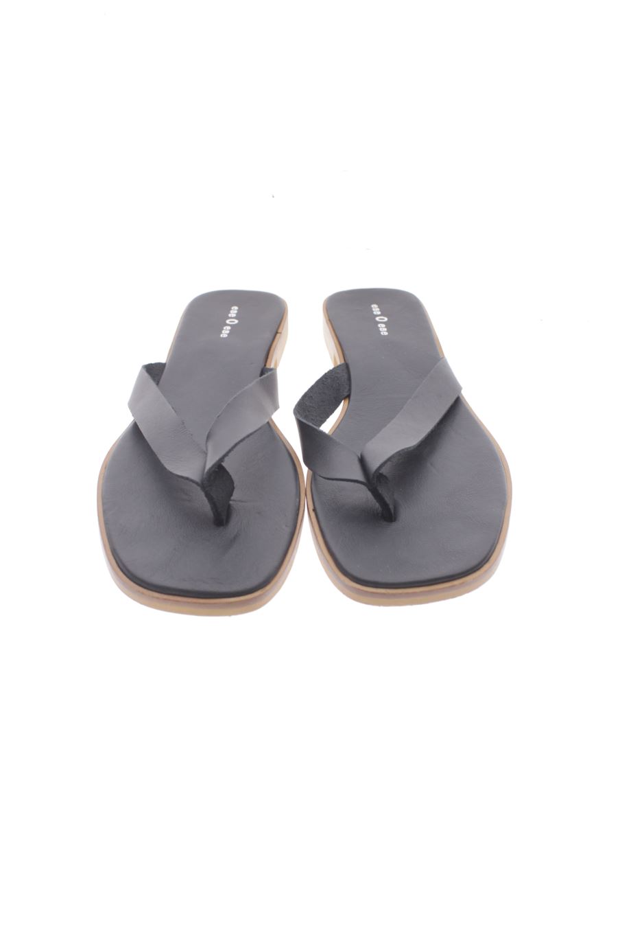 Sandalias planas de EseOese de la talla 41, de color negro de