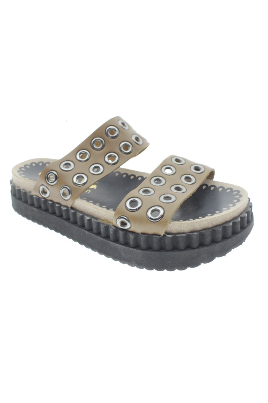Sandalias planas de Bonita de la talla 36, de color dorado de