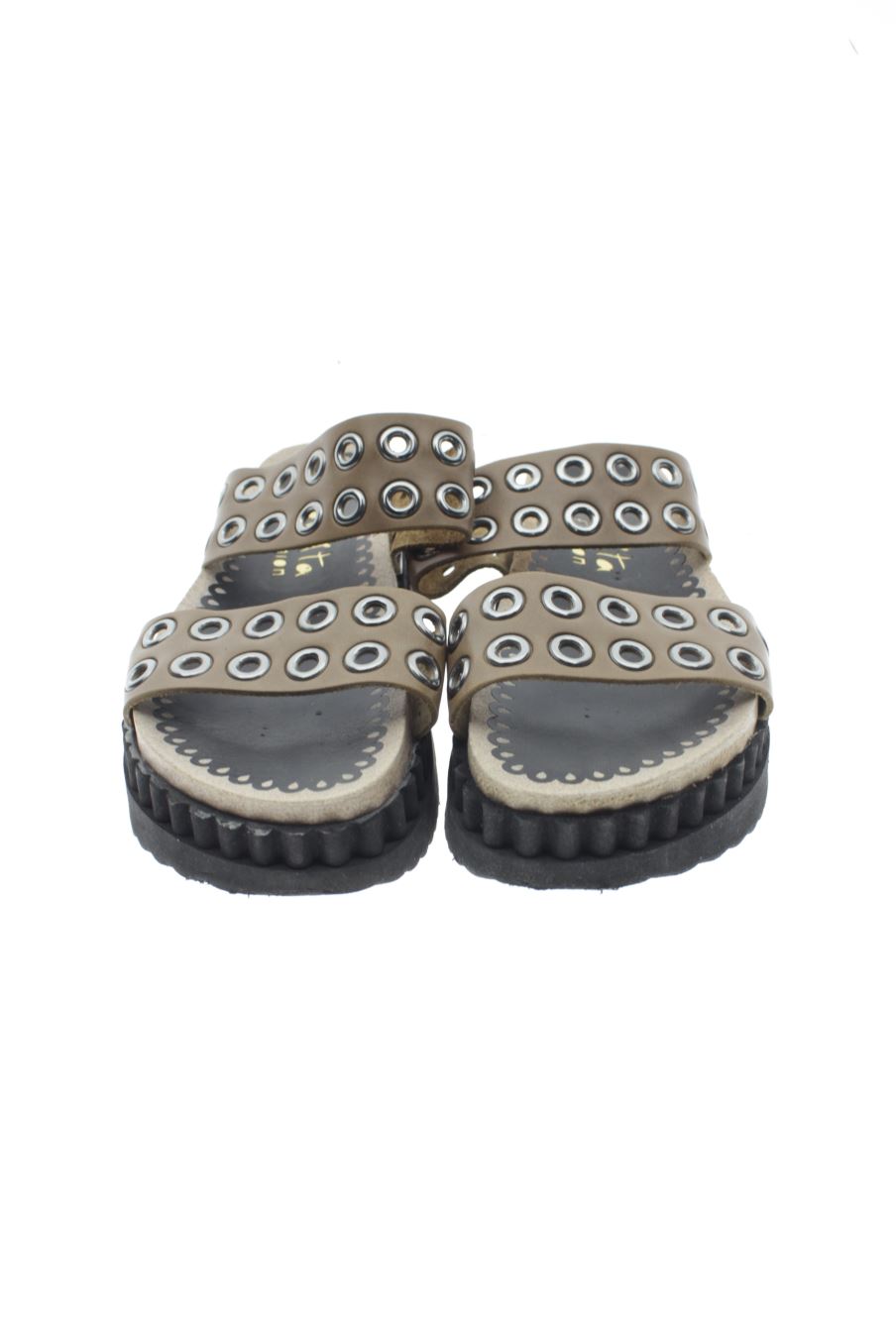 Sandalias planas de Bonita de la talla 36, de color dorado de