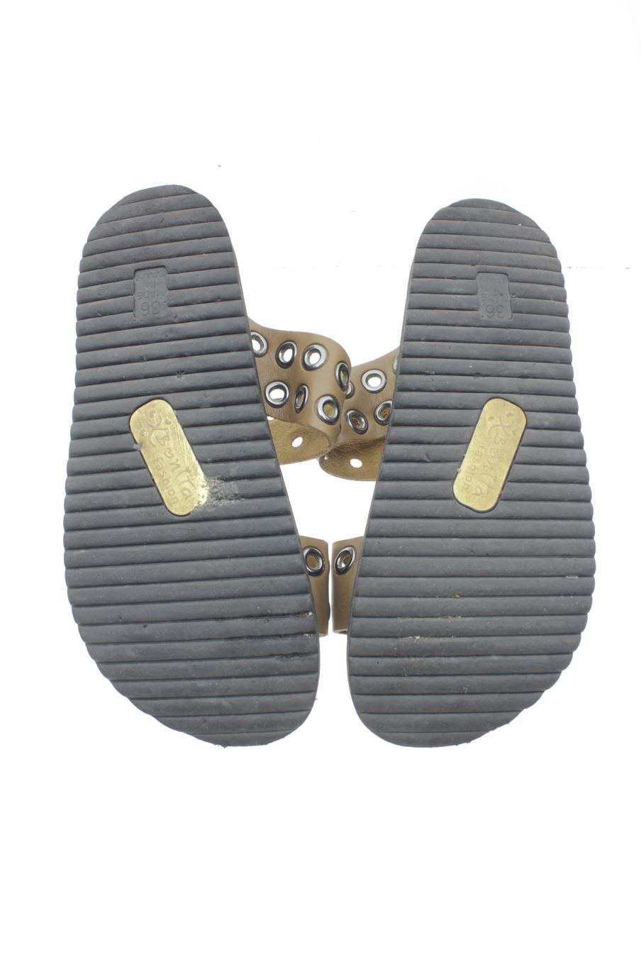 Sandalias planas de Bonita de la talla 36, de color dorado de