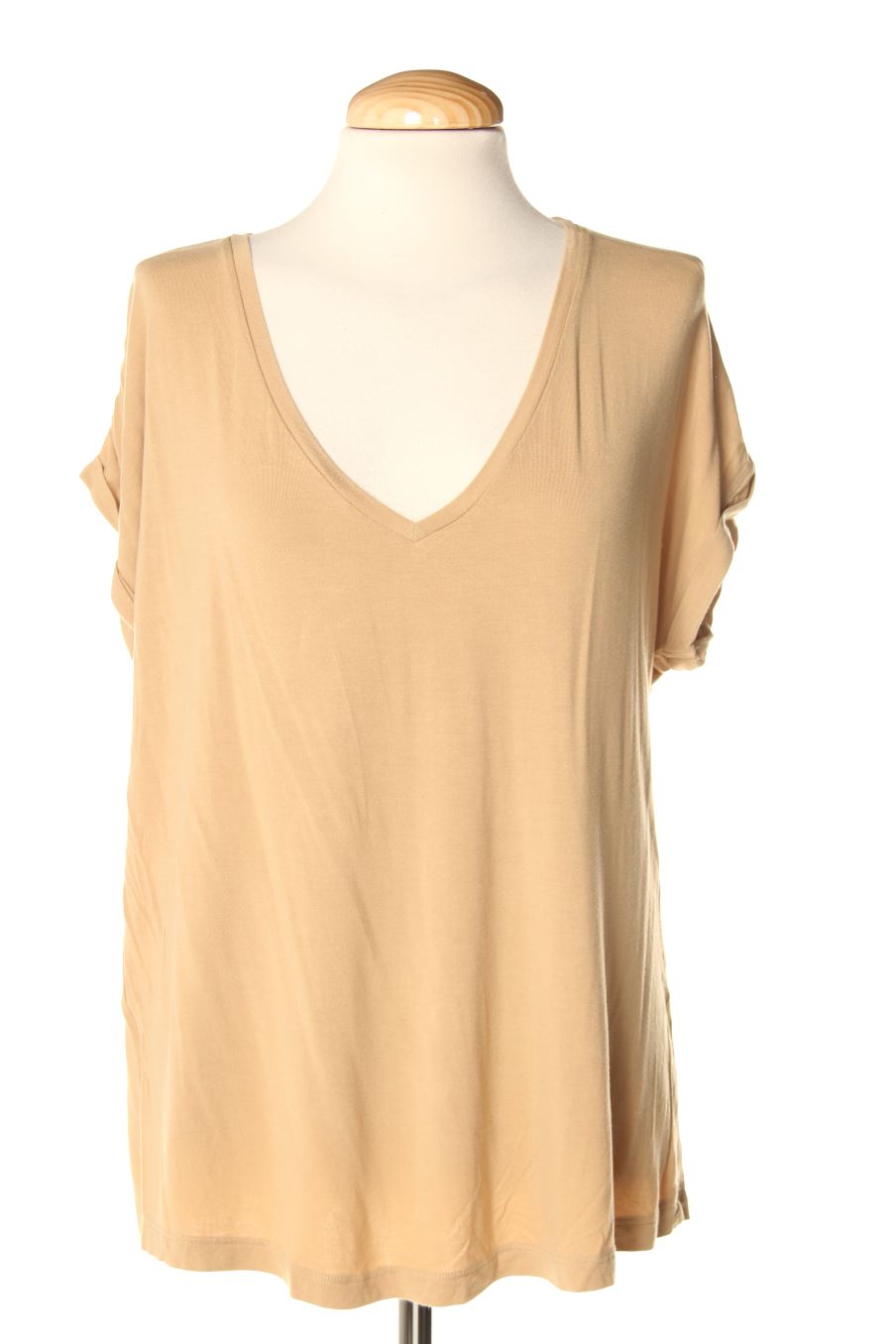 T-shirt Mango de la taille L, de couleur marron