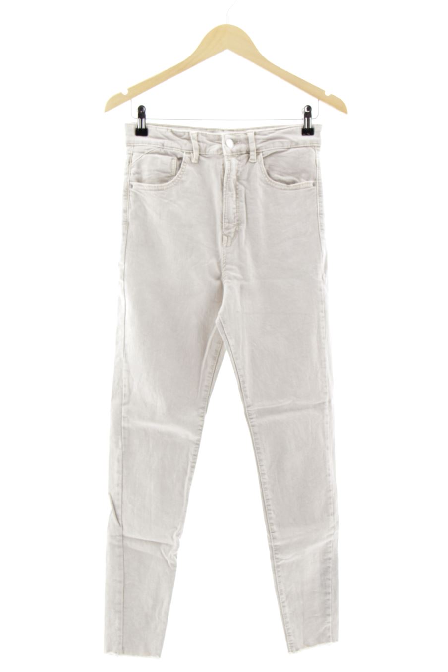 Jeans Stradivarius de la taille 38, de couleur gris de denim