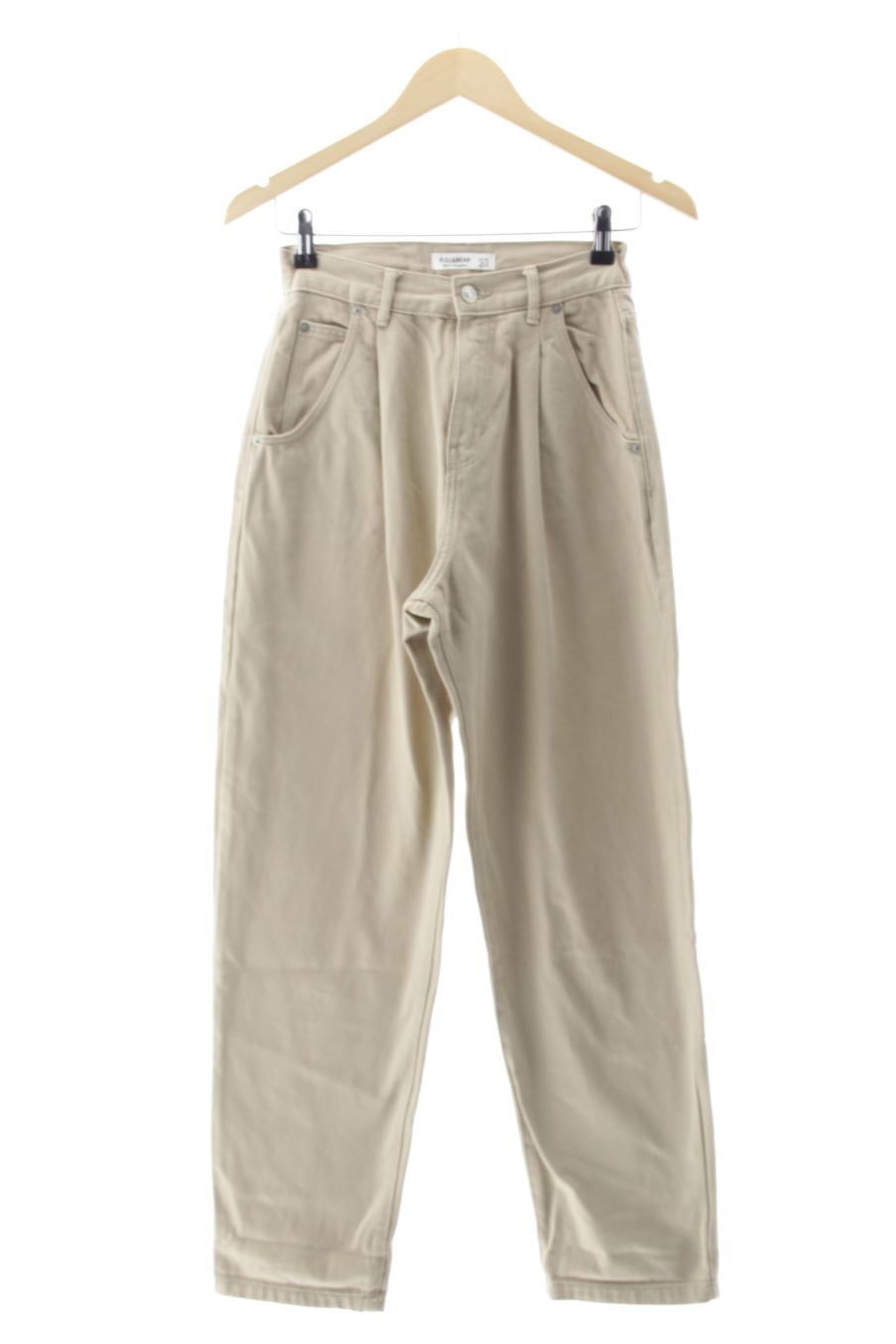 Jeans de Pull & Bear de la talla 32, de color beige