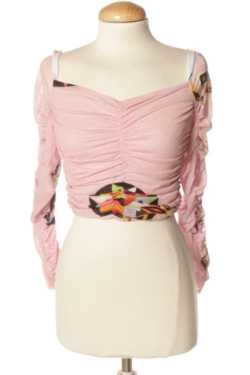 Blusa a maniche lunghe