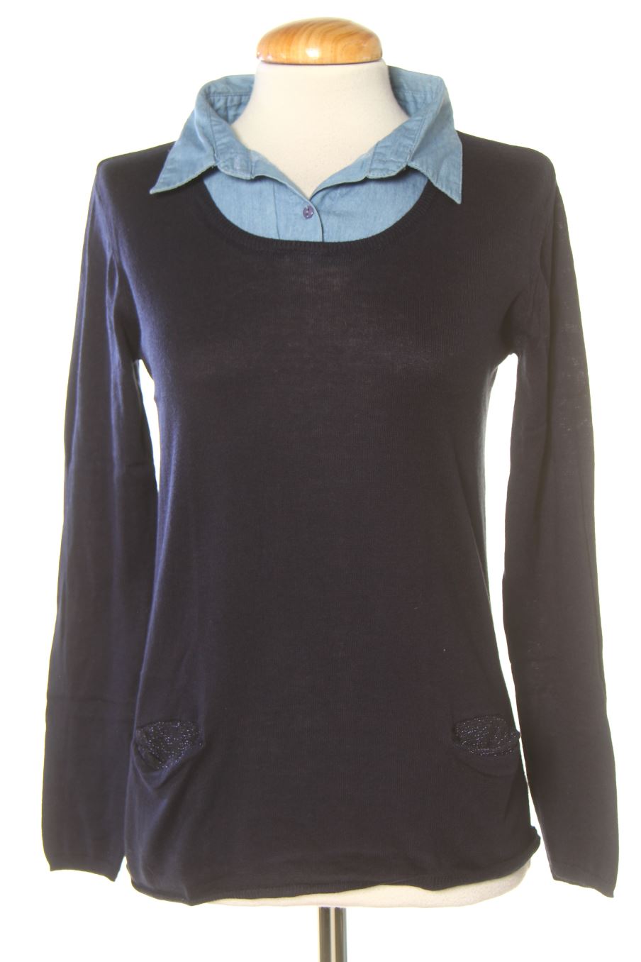 Pull Season de la taille S, de couleur bleu marine