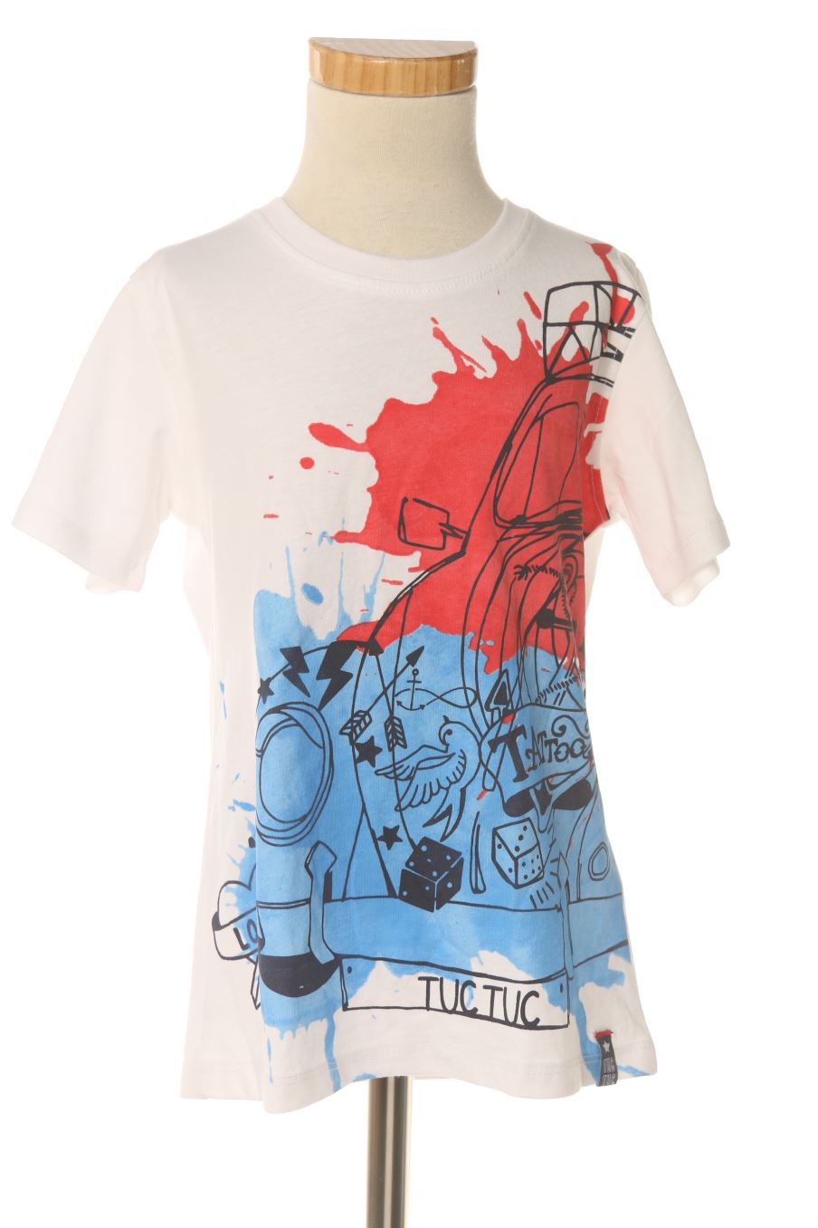 T-shirt Tuc Tuc de la taille 6 ans avec une étiquette