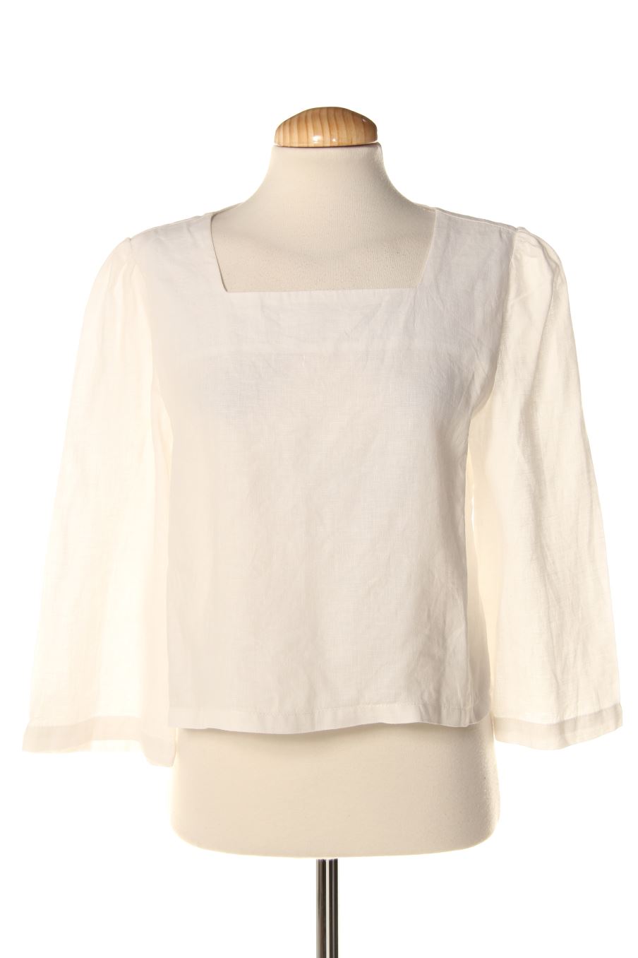 Blusa de manga larga de The editors Market de la talla M, de color blanco