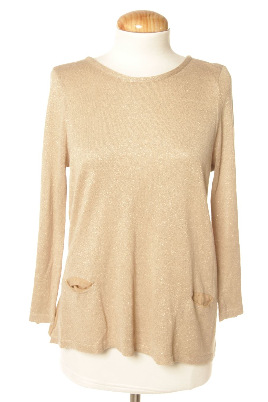 Jersey de Zara de la talla XS, de color beige