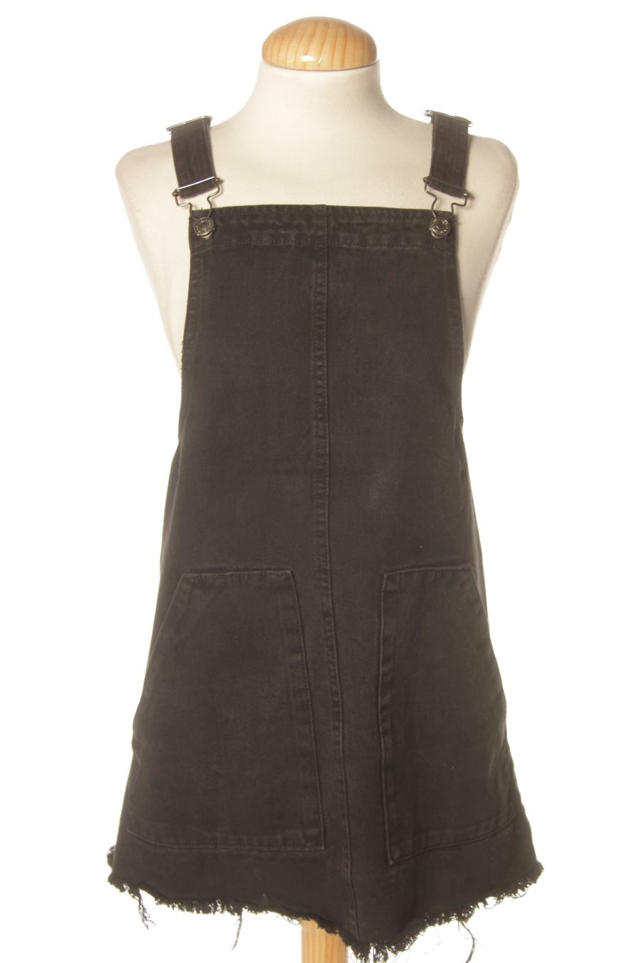 Einfaches Kleid von Pull & Bear Größe S, Farbe Schwarz, aus Jeanskleidung für