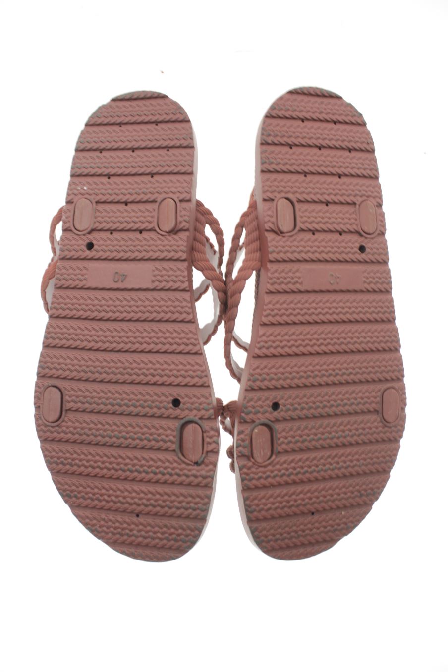 Sandalias planas de Women' secret de la talla 40, de color burdeos de