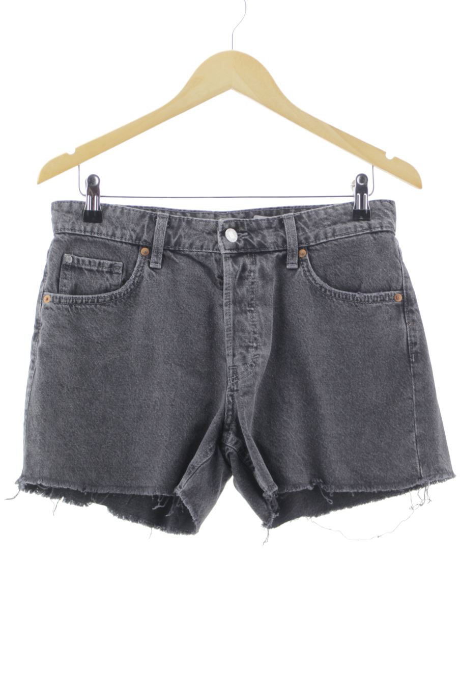 Kurze Hose von H&M Größe 36, Farbe Grau, aus Jeanskleidung für