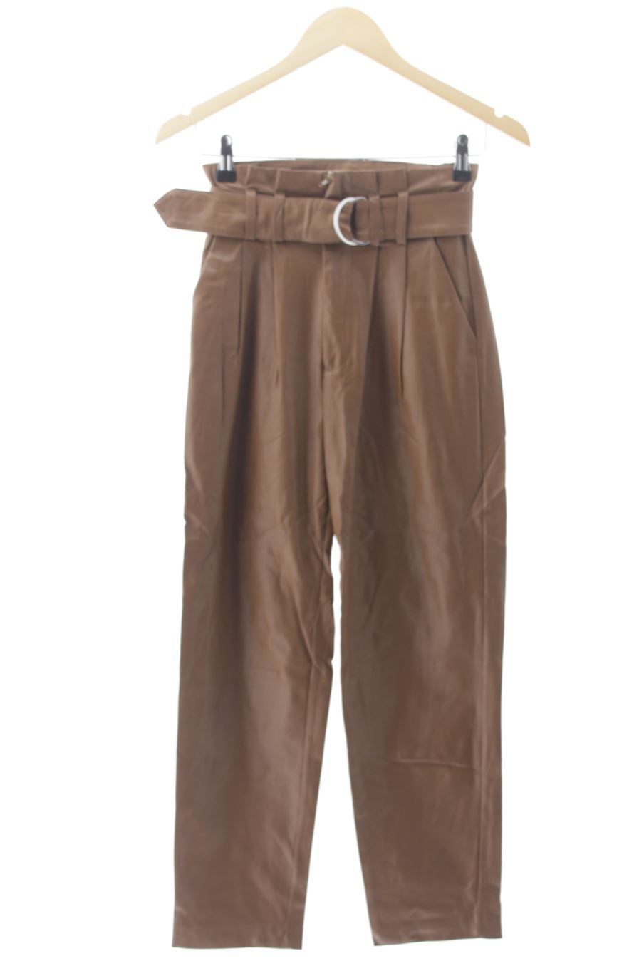 Pantalon Stradivarius de la taille 34, de couleur marron de synthétique