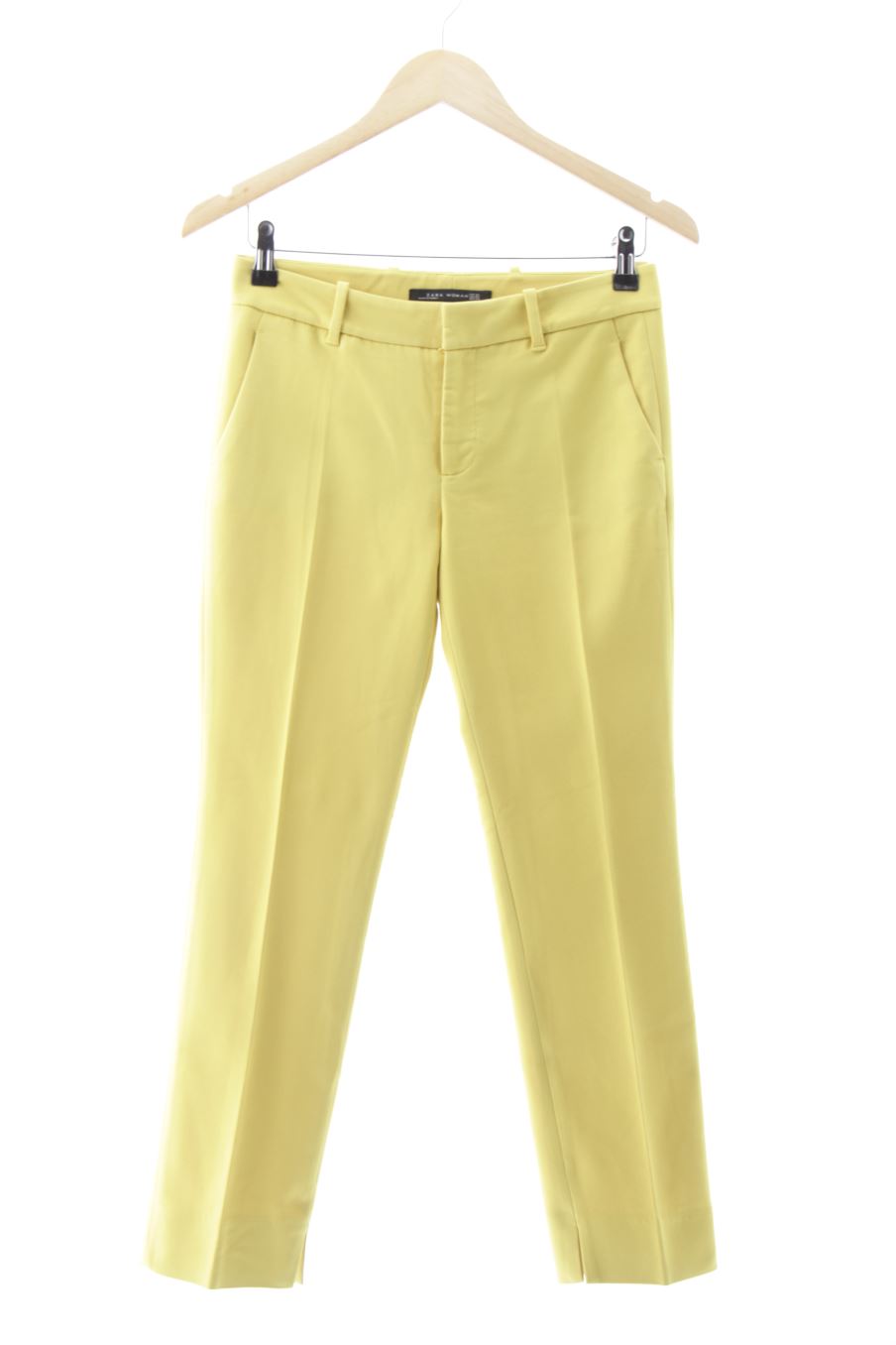 Pantalon Zara de la taille XS, de couleur jaune