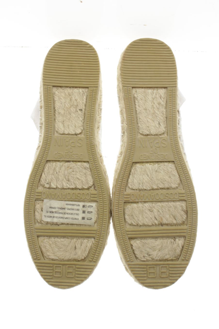 Zapatos planos de Made in spain de la talla 38, de color blanco de