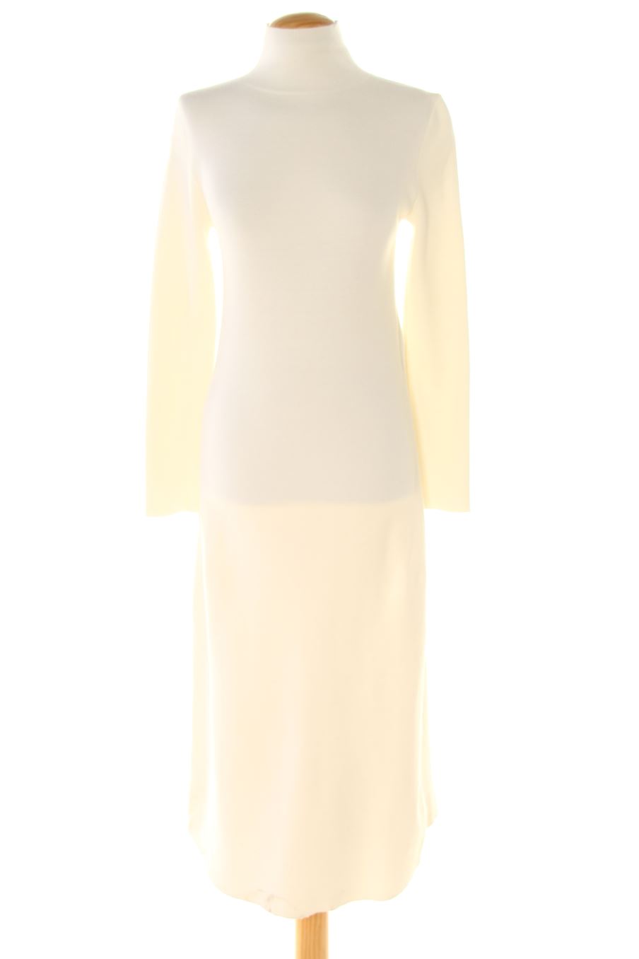 Robe casual Zara de la taille S, de couleur blanc