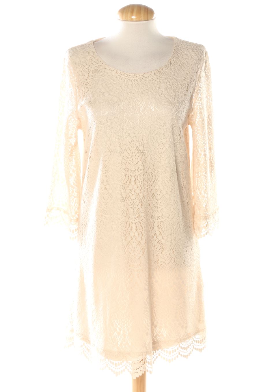 Robe casual H&M de la taille 42, de couleur beige