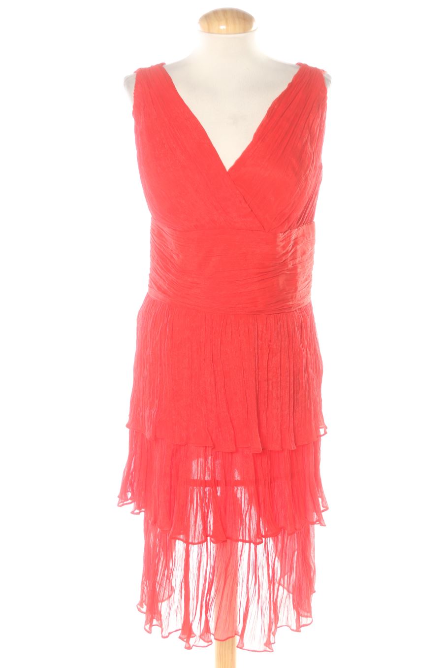 Aufwändiges Kleid von YZA COLLECTION Größe 40, Farbe Rot, aus Seide für