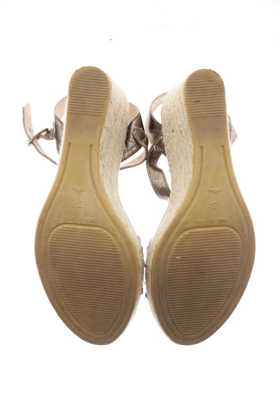 Plataformas de Vidorreta (Shoes) de la talla 38, de color plateado de