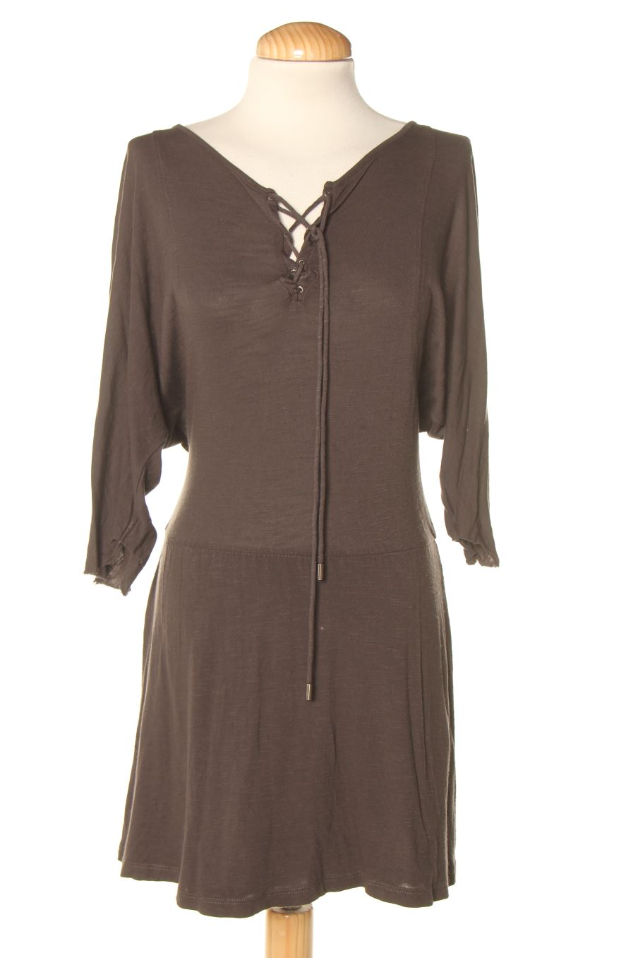 Vestido casual de Pull & Bear de la talla S, de color gris