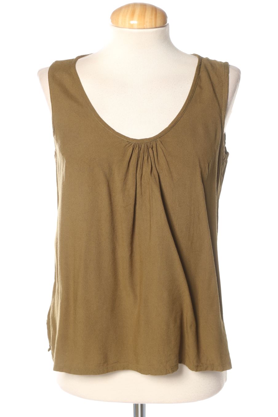Blusa de manga corta de Lingam de la talla M, de color verde