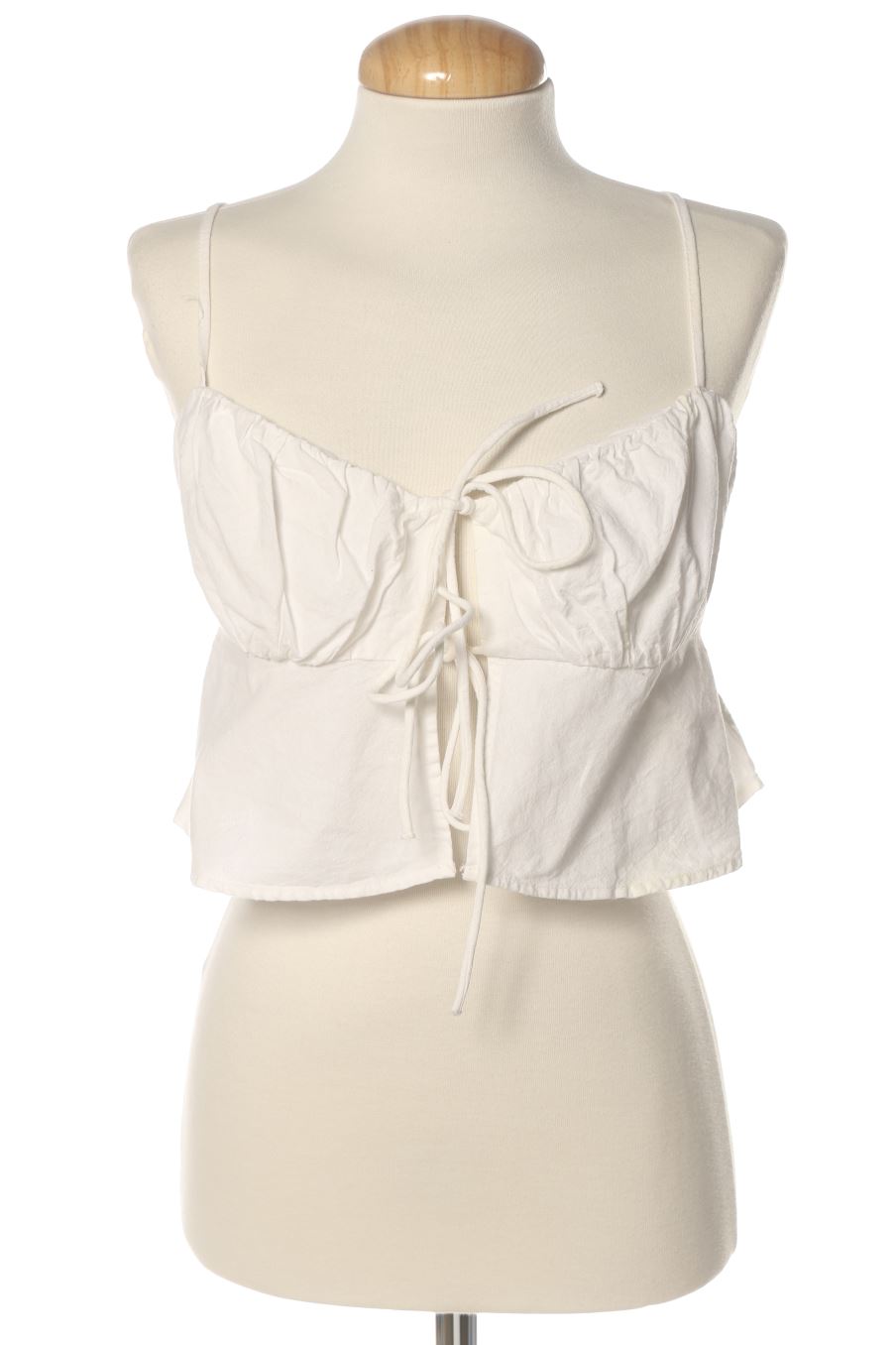 Aufwändiges Top von Bershka Größe S, Farbe Weiss, für