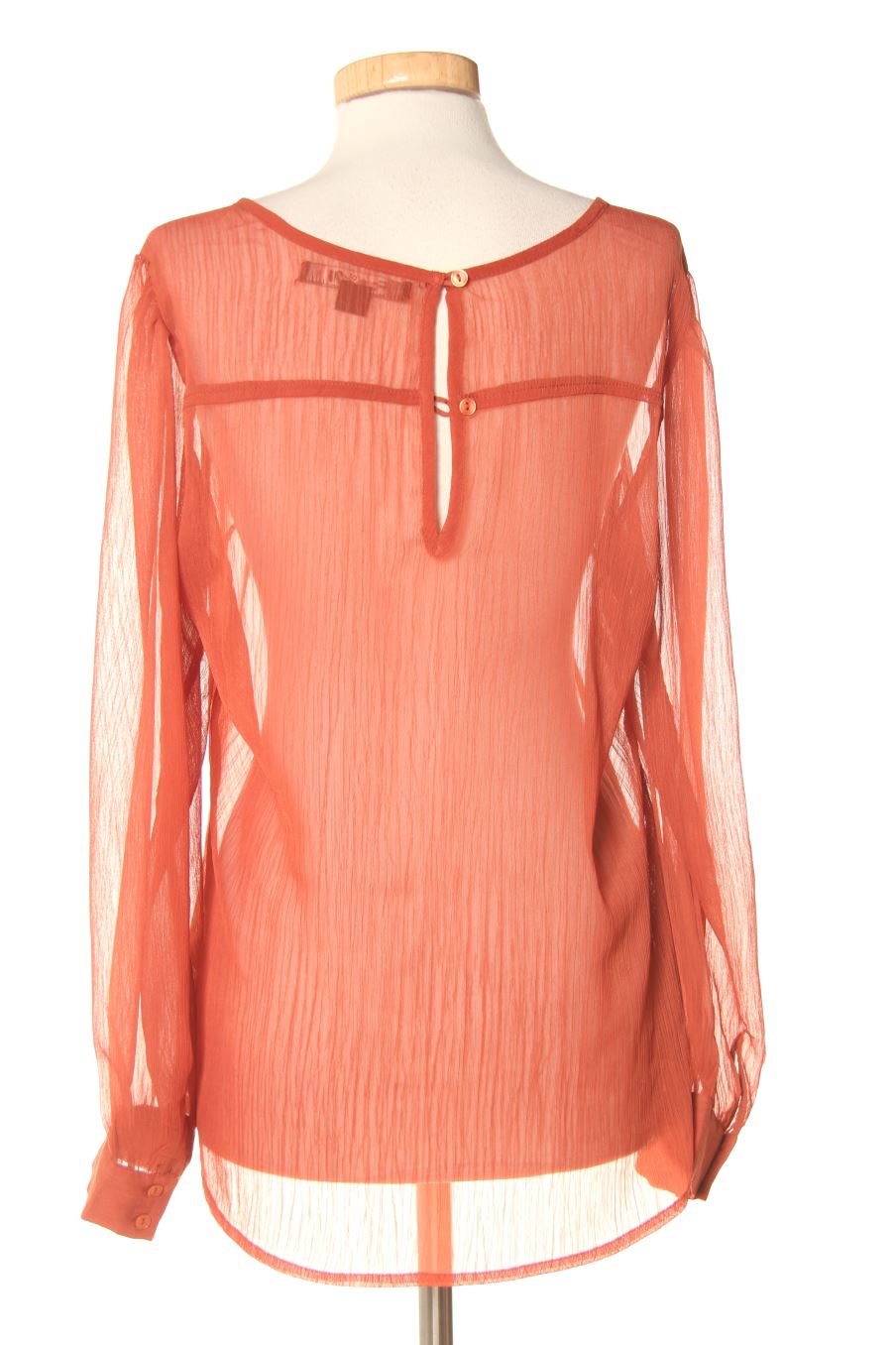 Blouse à manches longues Forever 21 de la taille L, de couleur marron