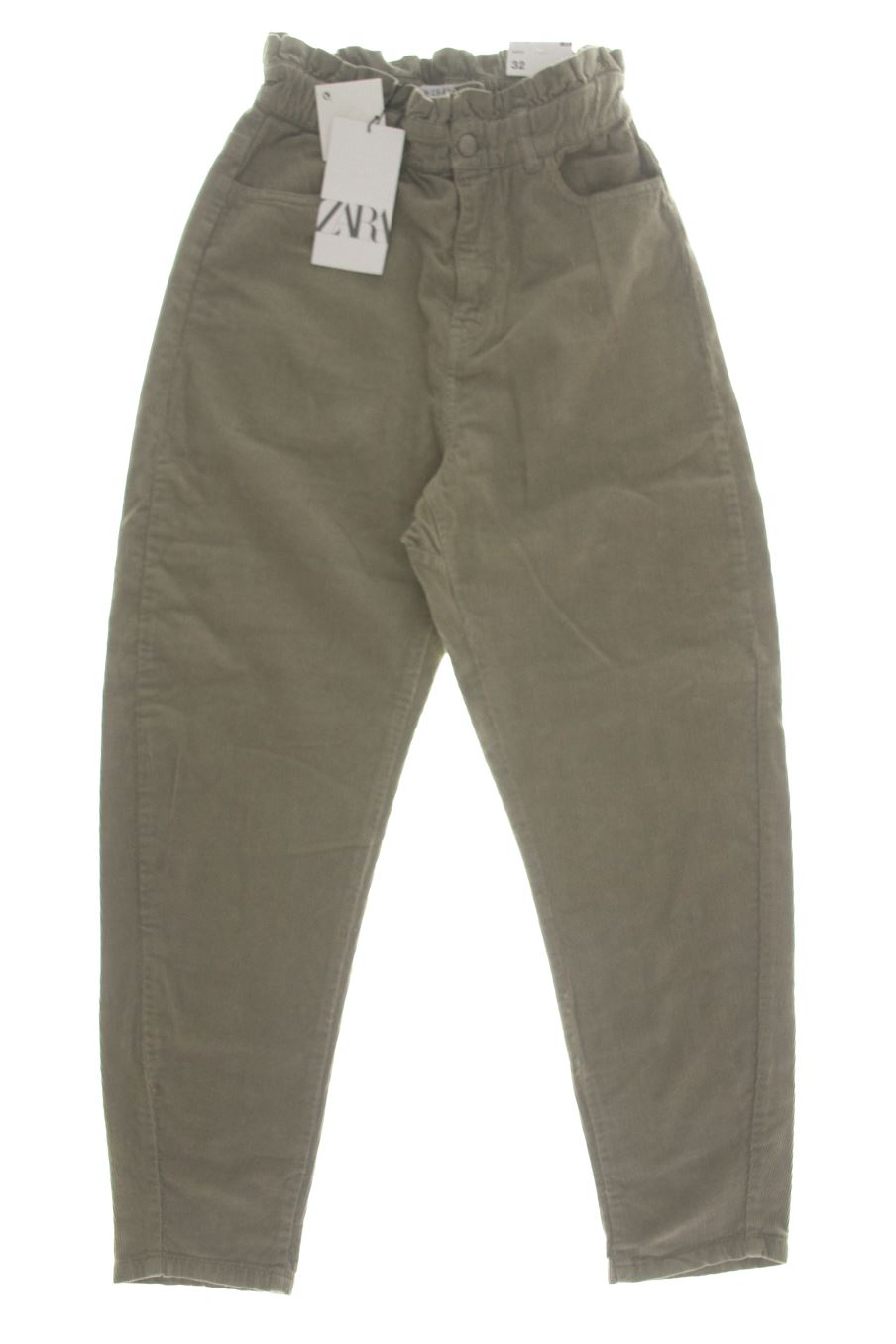 Pantalones de Zara de la talla 32, de color verde