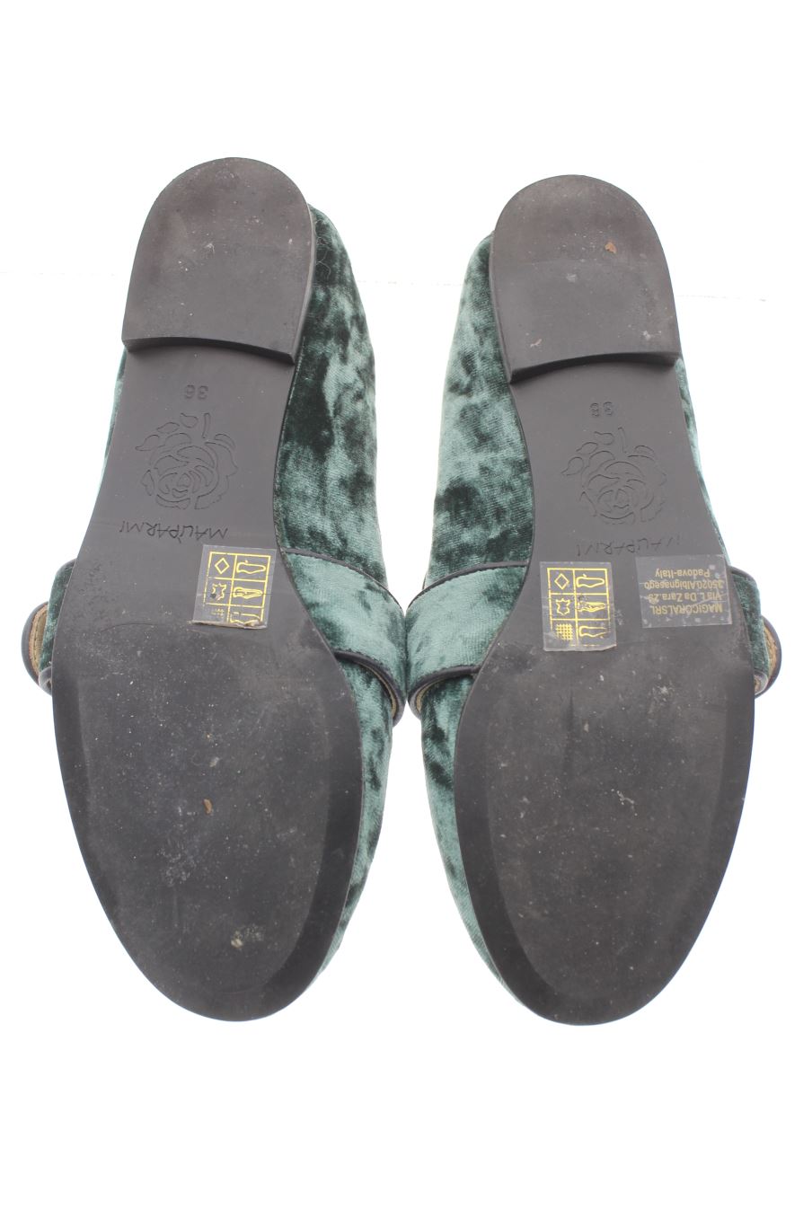 Zapatos planos de Maliparmi de la talla 36, de color verde de