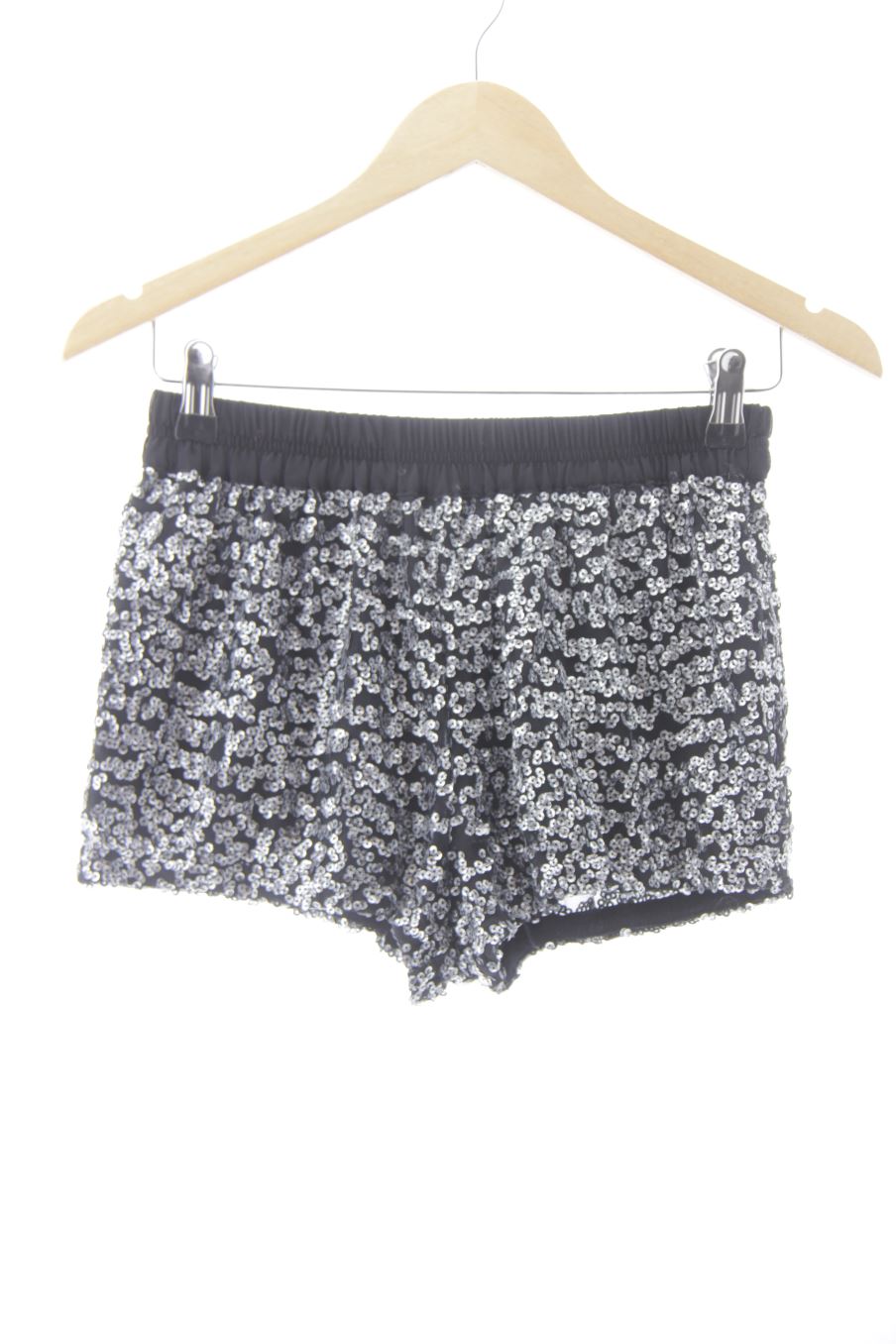 Kurze Hose von Zara Größe S, Farbe Silbern, für