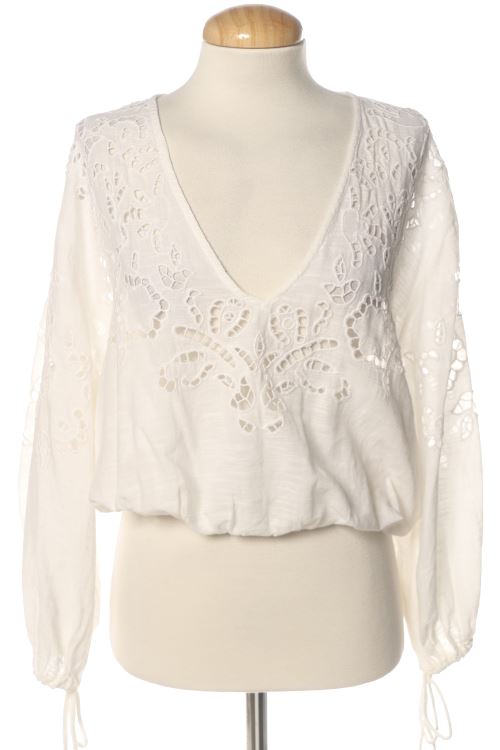 Blusa a maniche lunghe