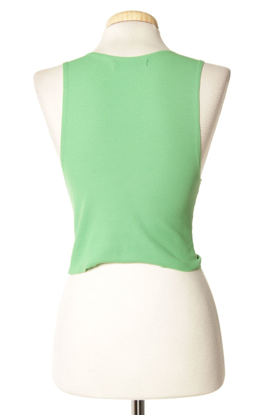 Camiseta sin mangas de Pull & Bear de la talla XS, de color verde