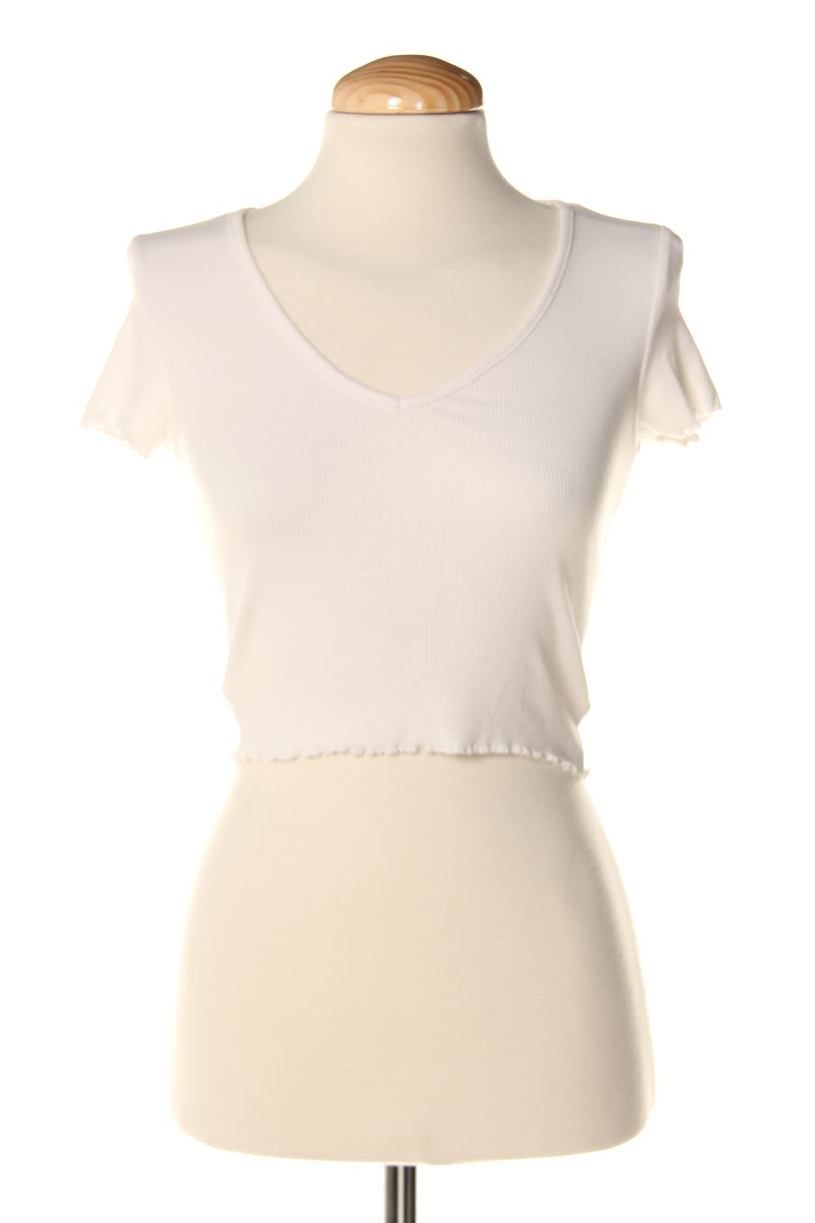 T-shirt Pull & Bear de la taille S, de couleur blanc
