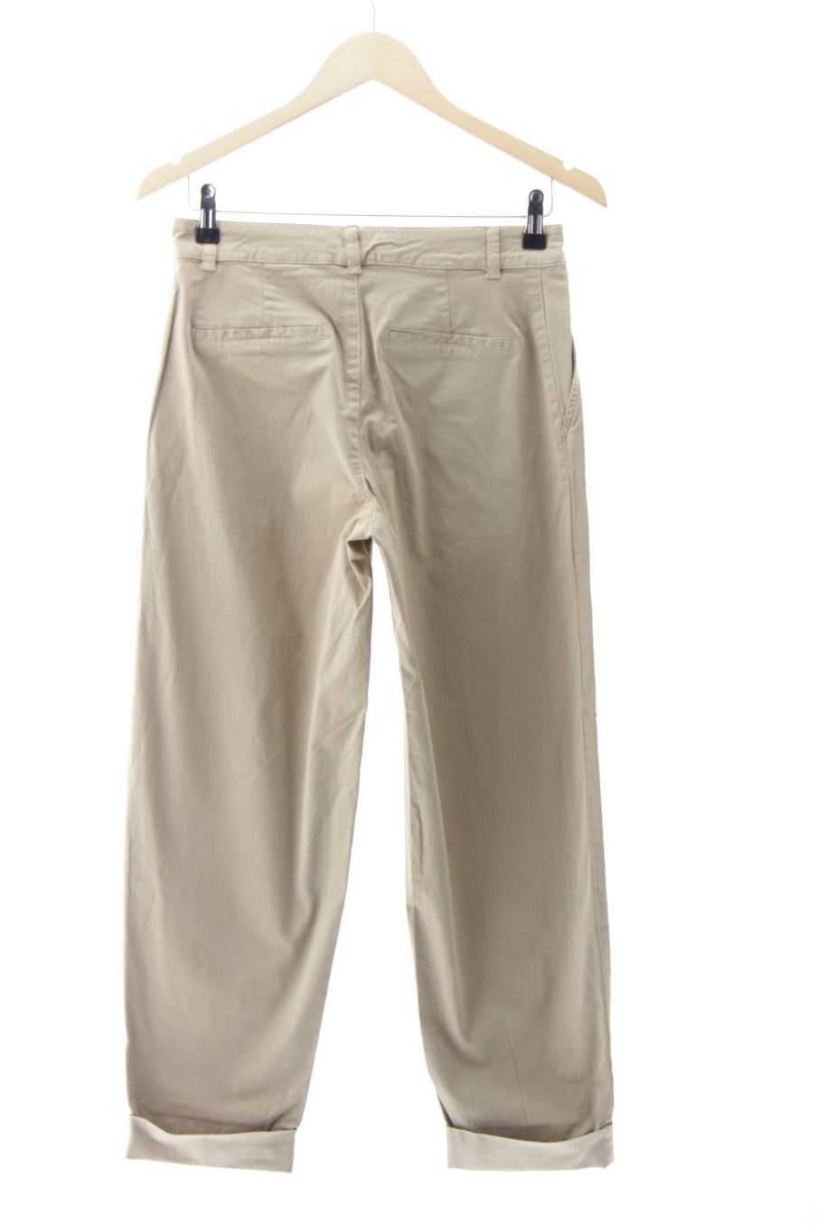 Vaquero de Zara de la talla 34, de color beige de ropa vaquera