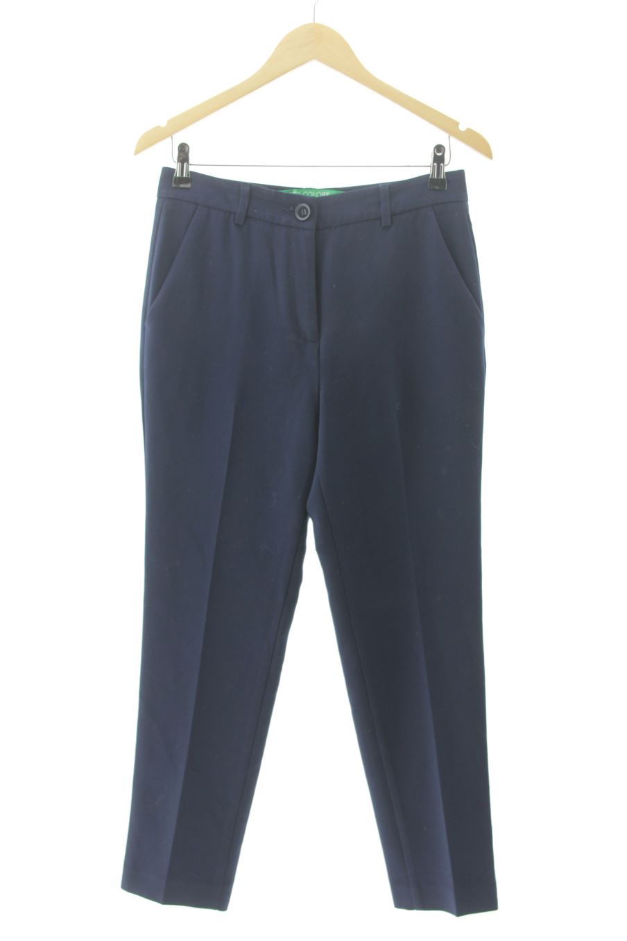 Pantalón de Benetton de la talla 36, de color azul marino