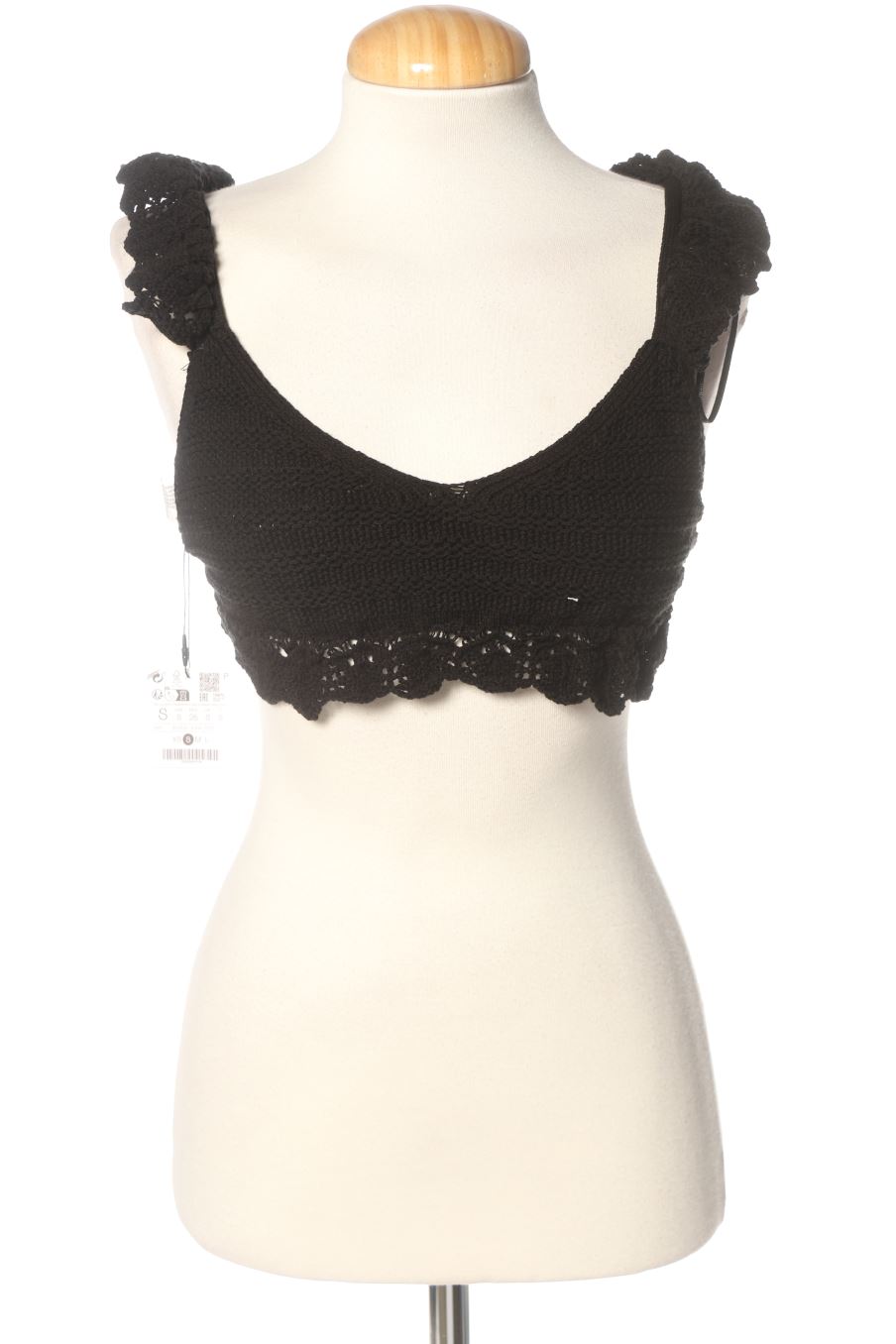 Top de Stradivarius de la talla S, de color negro