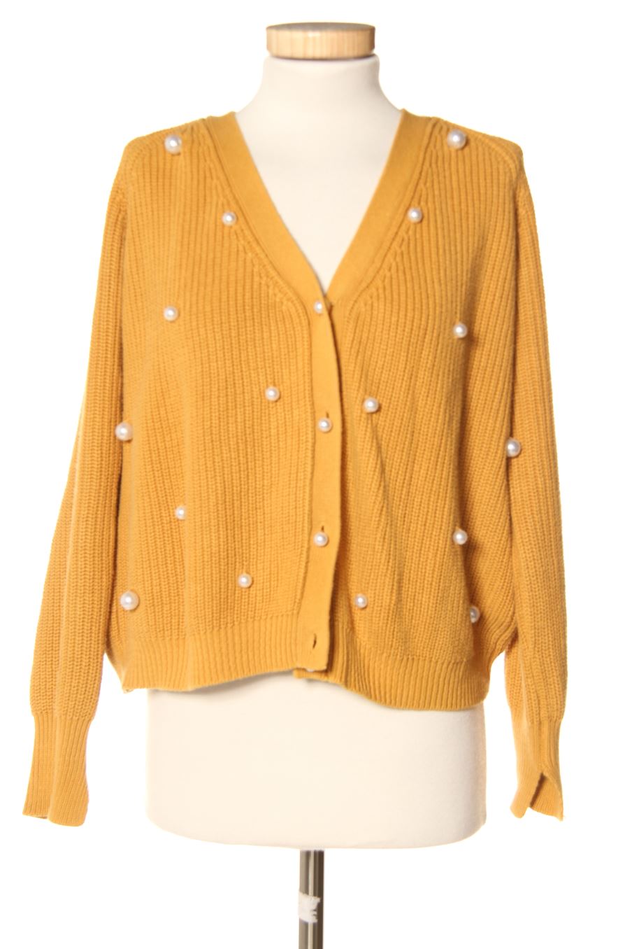 Gilet Grace&Mila de la taille M, de couleur moutarde