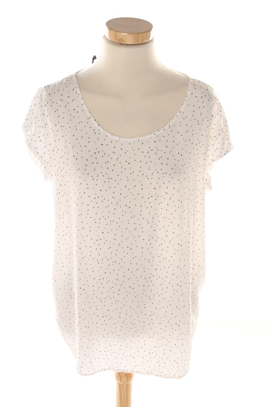 Blouse à manches courtes Only de la taille 40, de couleur blanc