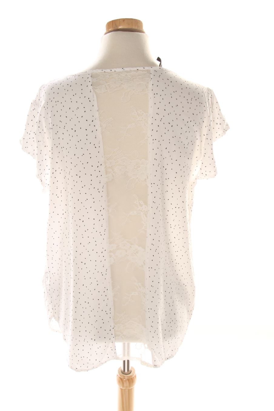 Blouse à manches courtes Only de la taille 40, de couleur blanc