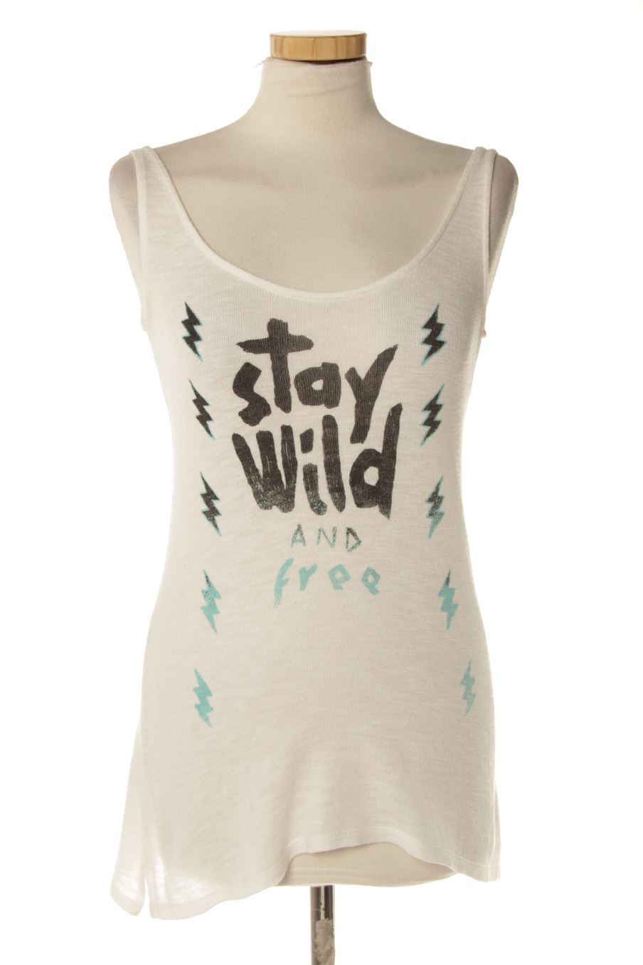 Top Stradivarius de la taille S, de couleur blanc