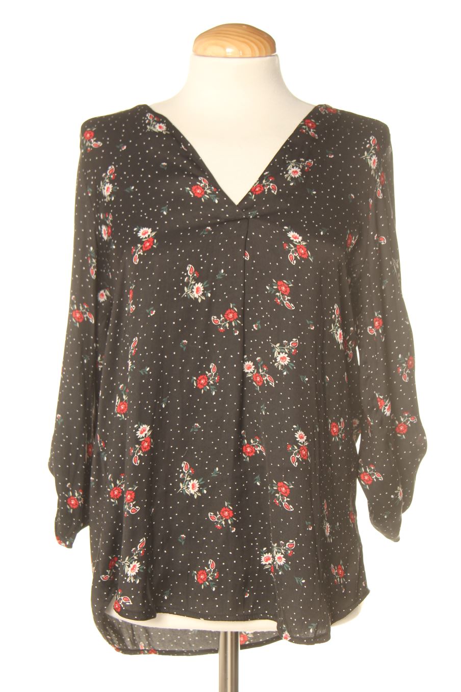 Blusa de manga larga de Stradivarius de la talla M, de color flores